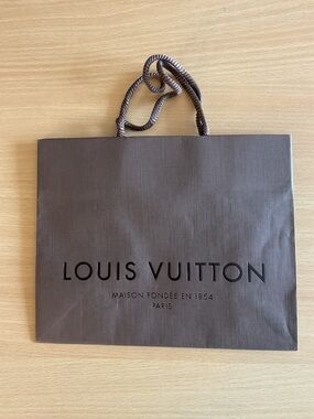 Louis Vuitton Brown Shopping Bag with Braided Handles